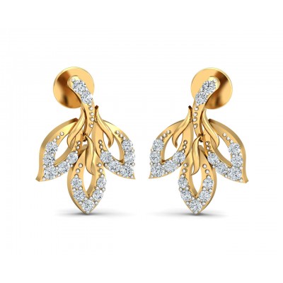 Buy Gwen Diamond Gold Earrings | Endear Jewellery
