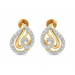 Genn Diamond Earrings In Gold