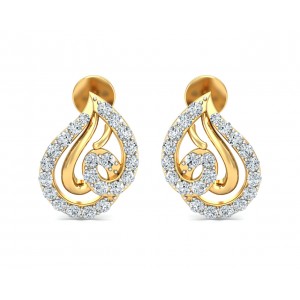 Genn Diamond Earrings In Gold