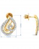 Genn Diamond Earrings In Gold