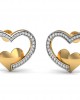 Fiona Diamond  Heart Earrings