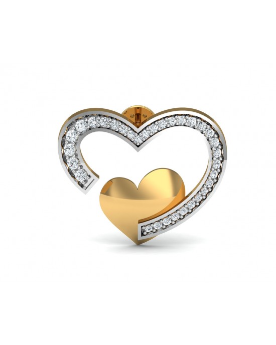 Fiona Diamond  Heart Earrings