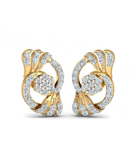 Inara Diamond Earrings in Gold