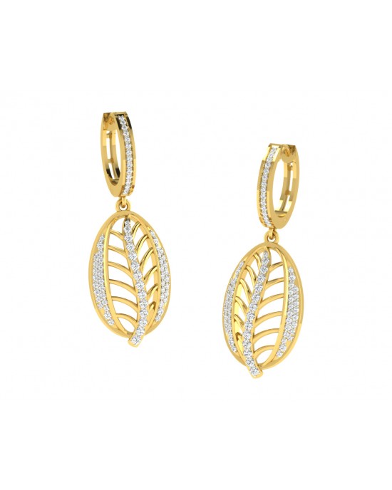 Perry Diamond Earrings in Gold
