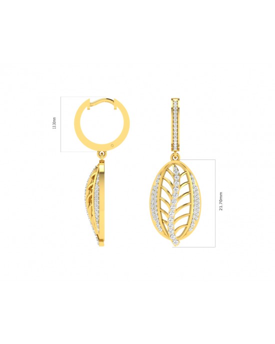 Perry Diamond Earrings in Gold