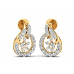Gemma Diamond Eartops in Gold