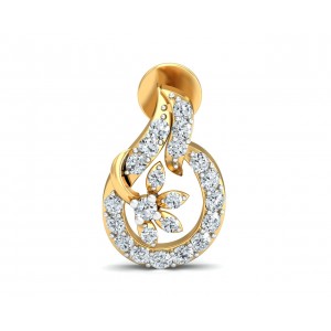 Gemma Diamond Eartops in Gold