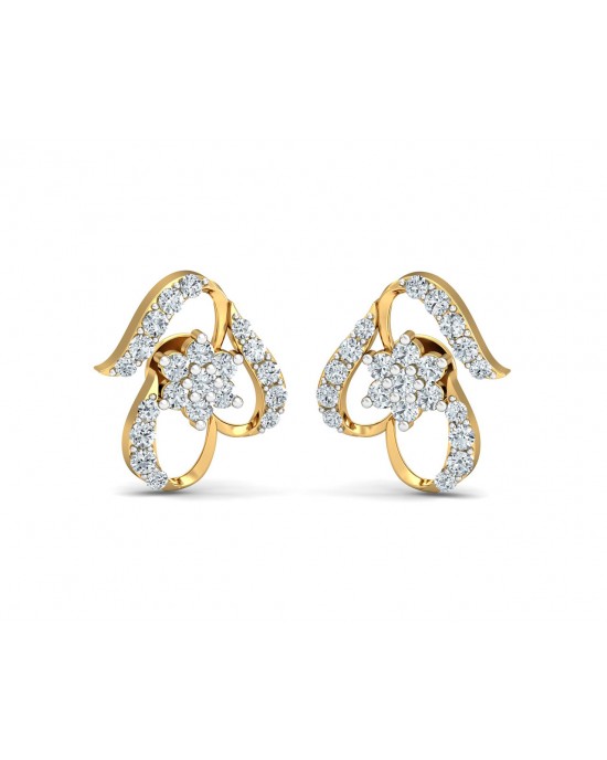 Vera  Diamond Earrings in Gold