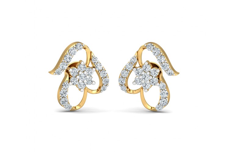buy vera diamond earrings in gold endear jewellery