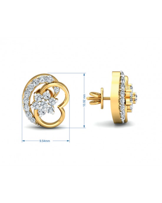 Viti Diamond earrings in gold