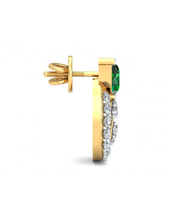 Vahi Emerald & Diamond Earrings