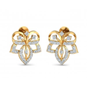 Ruhi Diamond Earrings in Gold