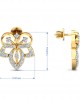 Ruhi Diamond Earrings in Gold