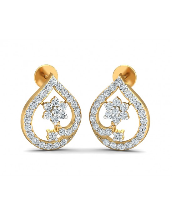 Rima Gold Diamond Earrings