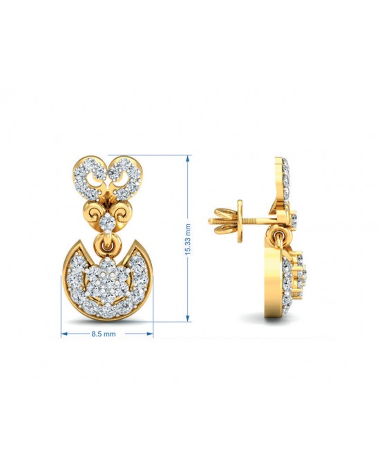 HIen Diamond Earrings in Gold