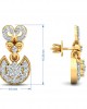 HIen Diamond Earrings in Gold