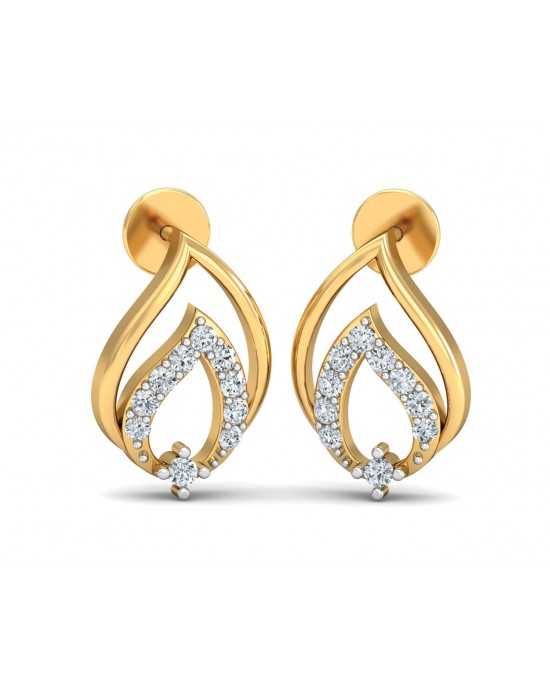 Gila Diamond Earrings in Gold