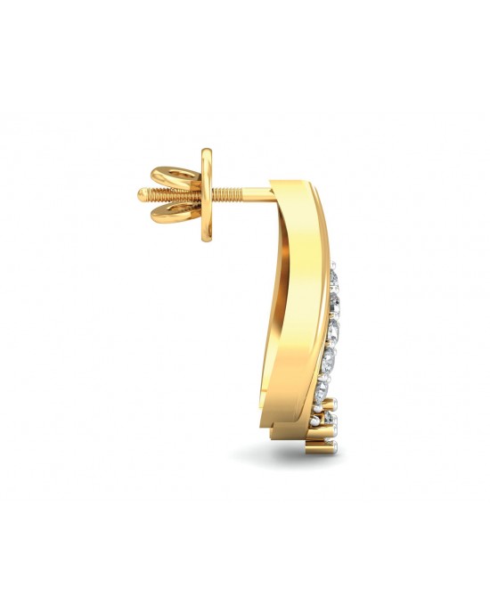 Gila Diamond Earrings in Gold