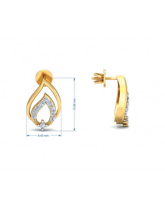 Gila Diamond Earrings in Gold