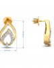 Gila Diamond Earrings in Gold