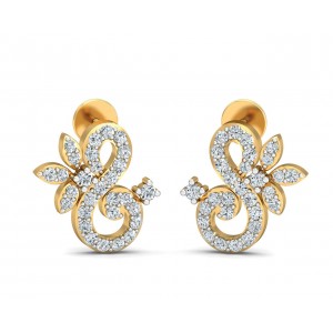 Fen Diamond Earrings  In Gold