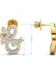 Fen Diamond Earrings  In Gold