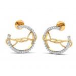 Tanya Gold Diamond Earrings