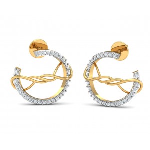 Tanya Gold Diamond Earrings