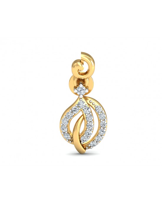 Tisha Diamond Earrings in Gold