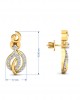 Tisha Diamond Earrings in Gold