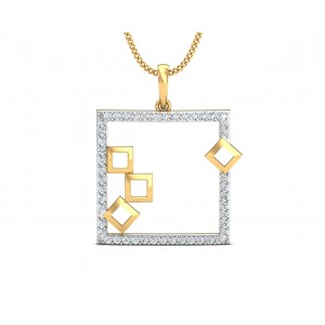 Sabina Diamond Pendant in Gold