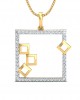 Sabina Diamond Pendant in Gold