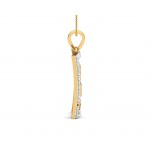 Sabina Diamond Pendant in Gold