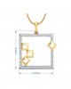 Sabina Diamond Pendant in Gold