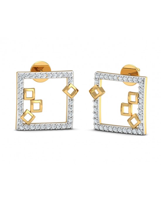 Sabina Diamond earrings in gold