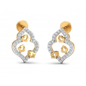 Ella Diamond Earrings in Gold