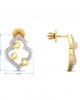 Ella Diamond Earrings in Gold
