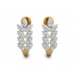 Hayley Diamond Hoop earrings in Gold