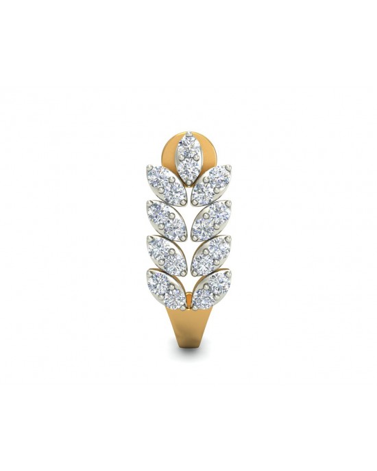 Hayley Diamond Hoop earrings in Gold