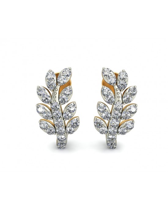 Sain Diamond Earring Half Balis in Gold