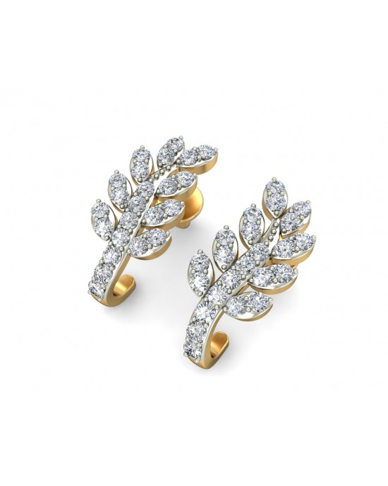 Sain Diamond Earring Half Balis in Gold