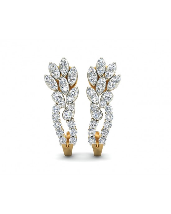 Sara Diamond Earrings in Gold