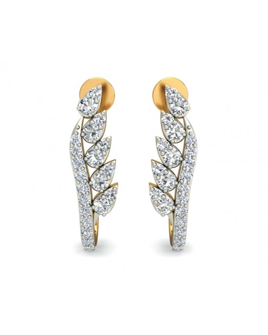 Fara Diamond Hoop Earrings