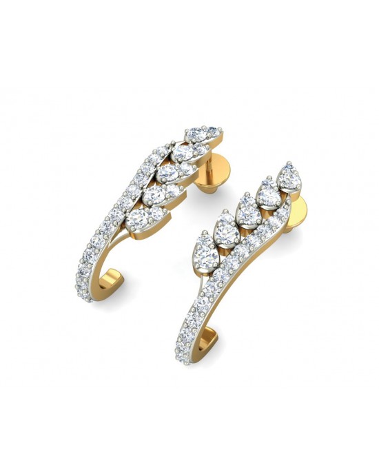 Fara Diamond Hoop Earrings