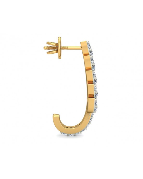 Fara Diamond Hoop Earrings