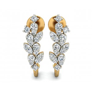 Femi Diamond Half Bali earrings in gold