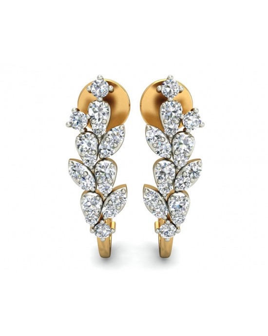 Femi Diamond Half Bali earrings in gold