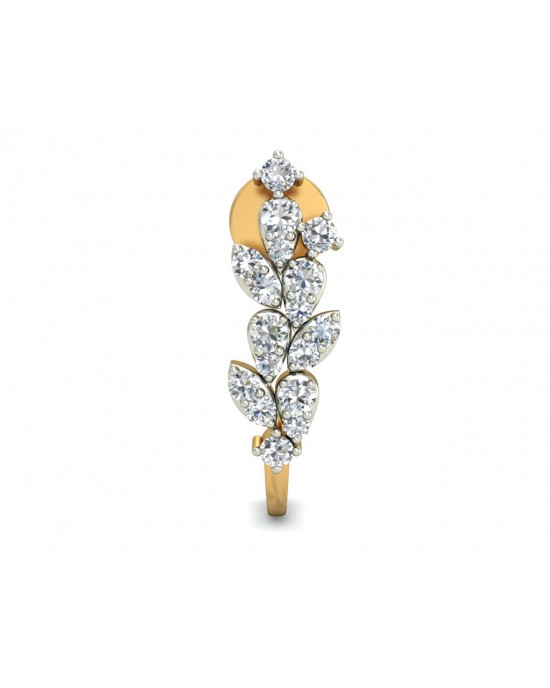 Femi Diamond Half Bali earrings in gold