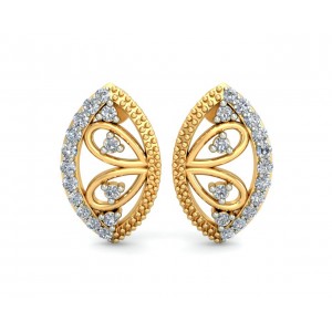 Tara Diamond Earrings In Gold