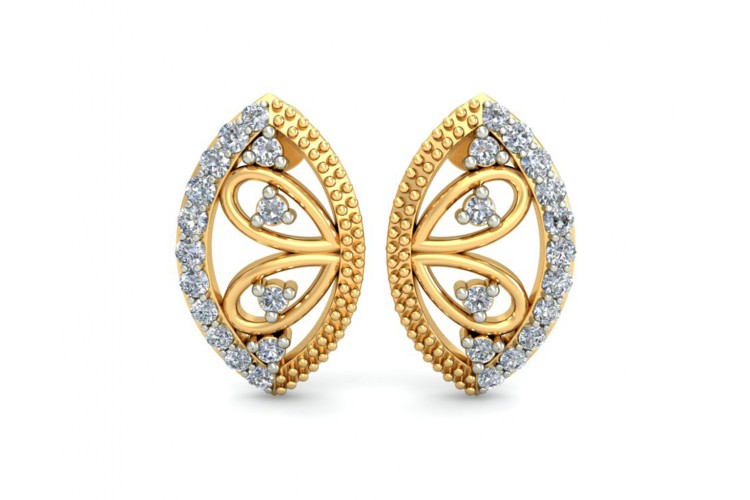 Buy Tara Diamond Earrings In Gold | Endear Jewellery